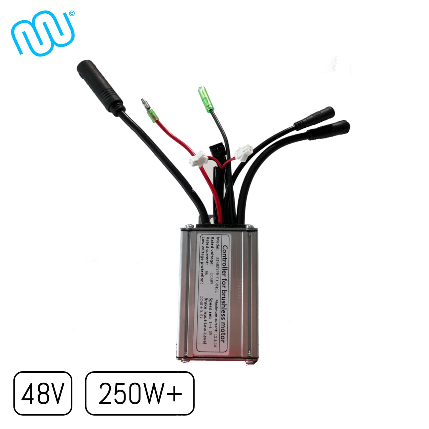windmeile Hailong Accuhouder met geïntegreerde sinuscontroller, 36 V, 500 W, waterdichte stekker, zwart, e-bike, elektrische fiets, pedelec