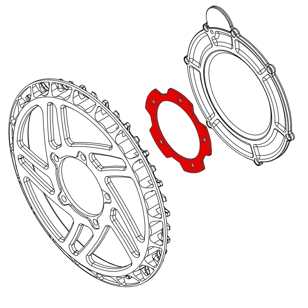 Lekkie Kettenblatt Bling Ring 28T Für Bafang BBSHD, E-Bike