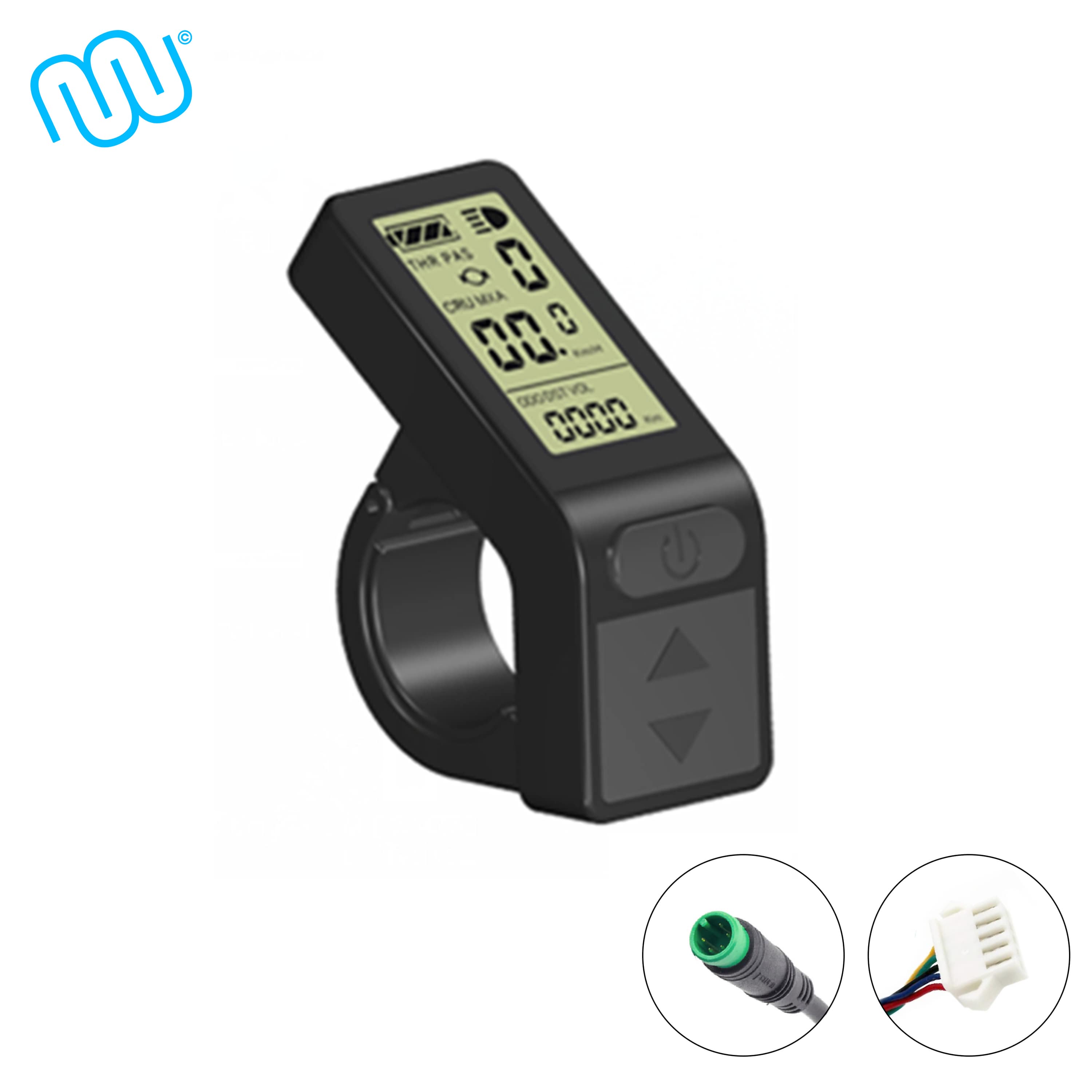 Porte-bagages Windmeile Pour E-Bike Avec Support Batterie - 36/48V, Noir