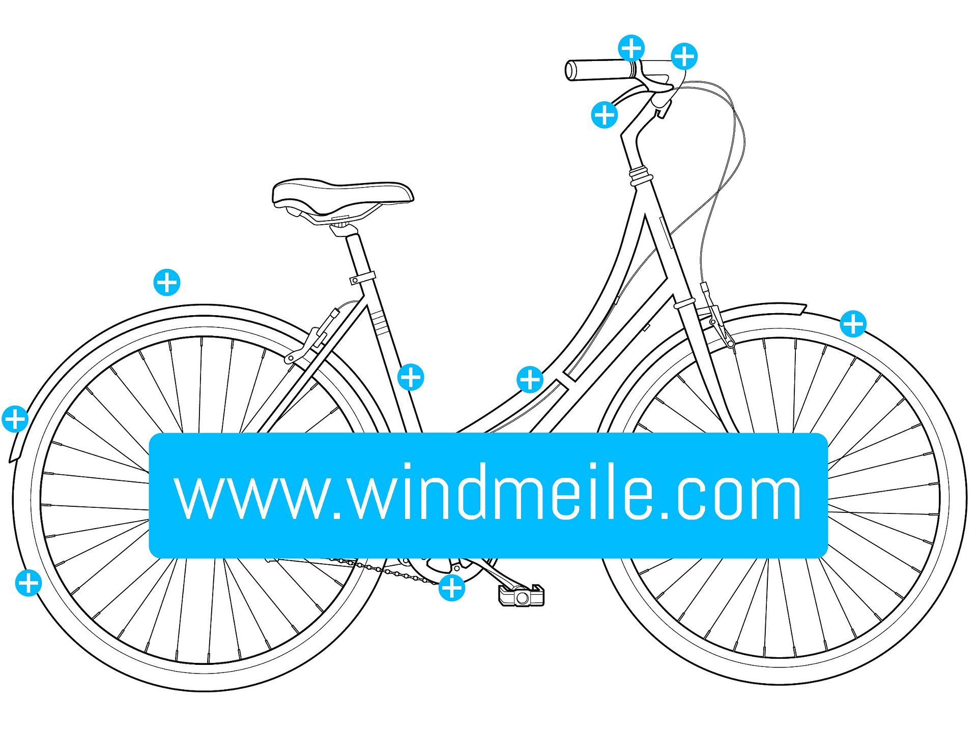 Bafang | Hinterrad G020 Nabenmotor Umbausatz Inkl. Akku - Windmeile